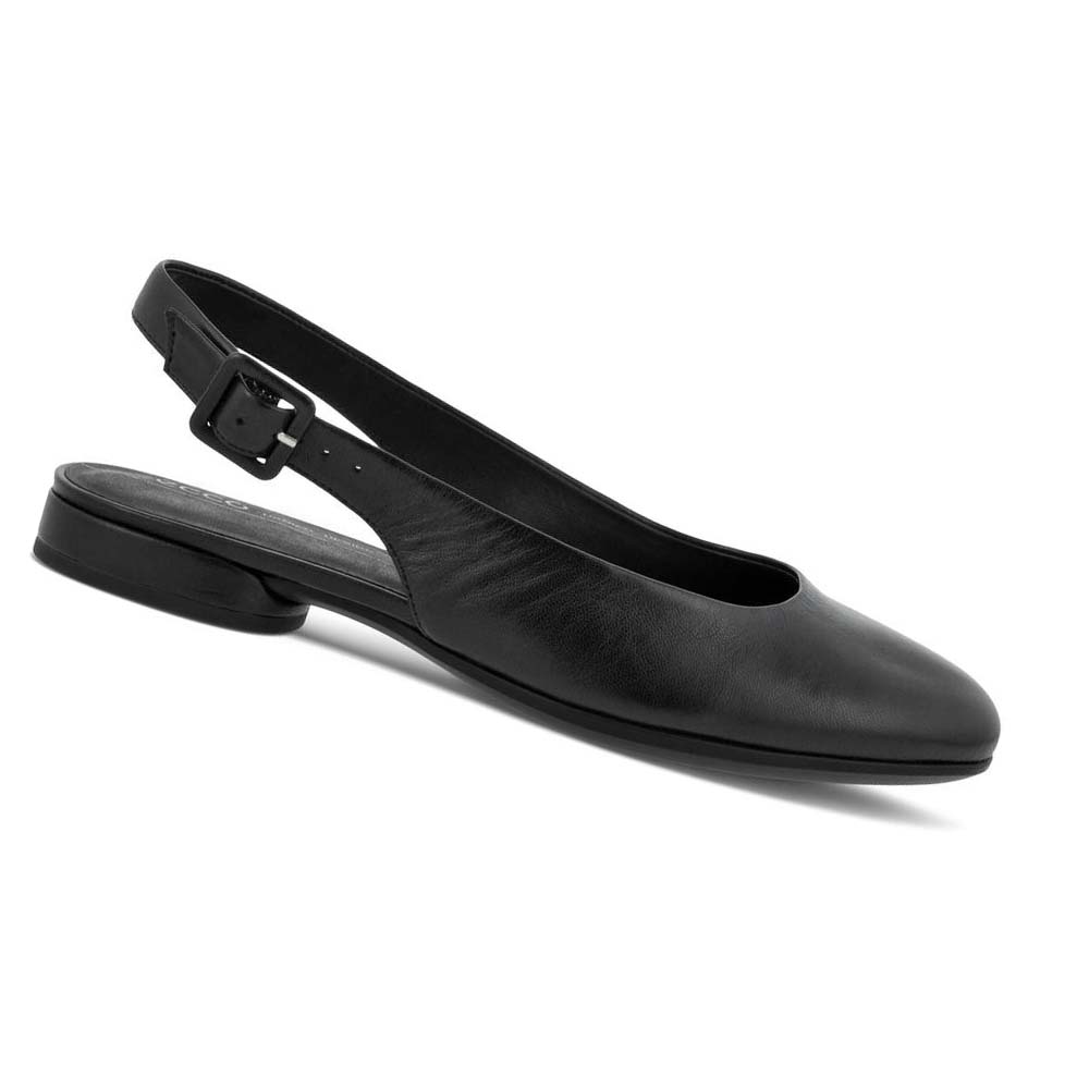 Women\'s Ecco Anine Sling-back Ballet Flats Black | SG 6UZG